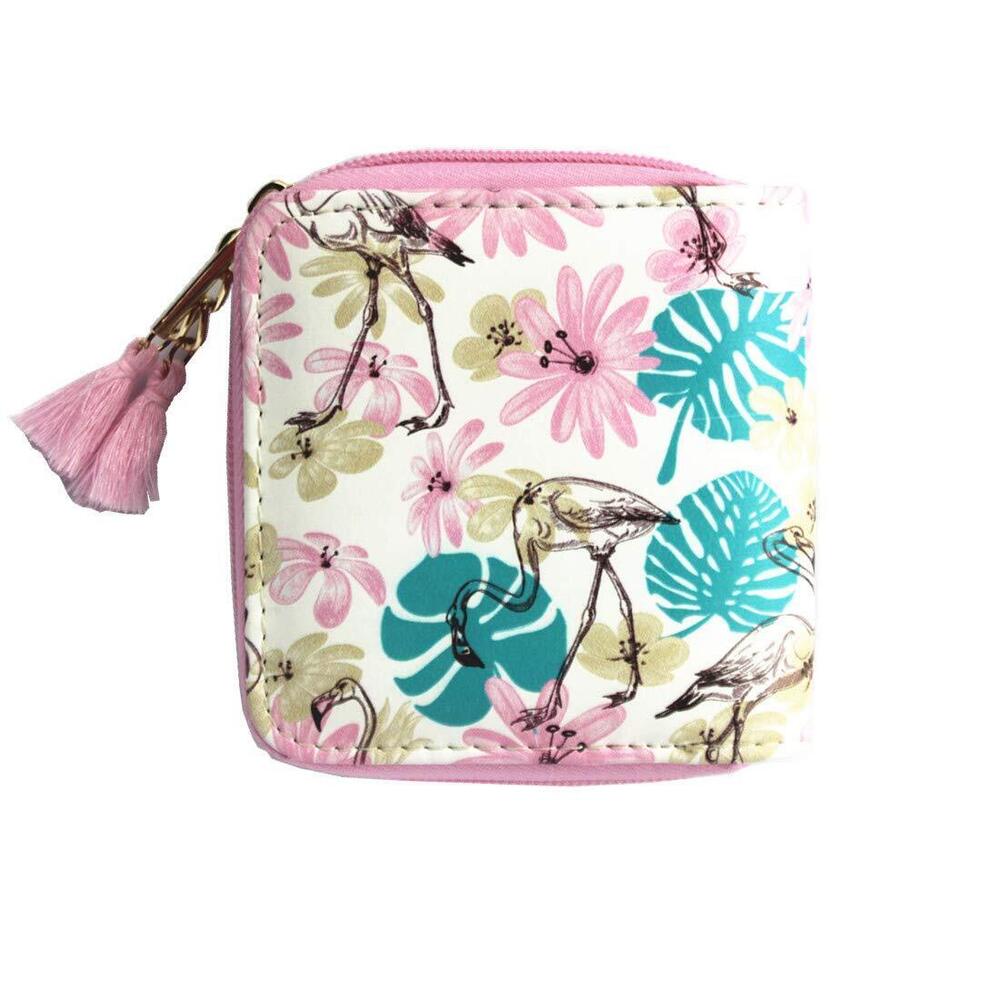 9422 timlee Cute Rainbow Unicorn Design Short Wallets Pink Flamingo Wallet